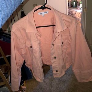 Pink jean jacket